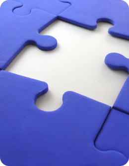 photo of missing blue jigsaw piece